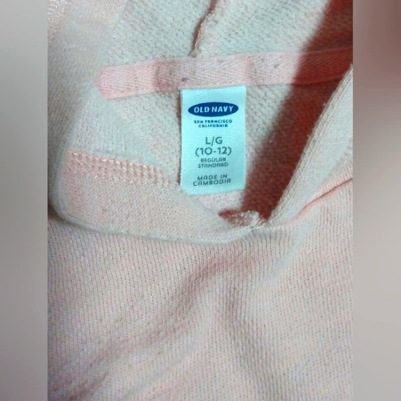 Old Navy Hooded Sweatshirt size L (10-12)     11-013 - Picture 2 of 3